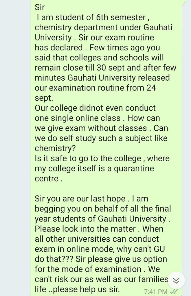 GayanSurabhi's tweet photo. @himantabiswa Sir please help us. Please look into our matter.only you can save us https://t.co/x95t3zqGVF