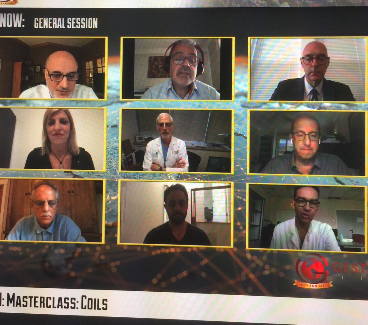 NeedleDriver's tweet photo. Just finished the first #GEST2020 session on coils. It was excellent and it was nice to see that experienced IRs can always learn something new. But, am I the only one who thought “Brady Bunch?”  Probably. 🤣 https://t.co/931knyn4NC