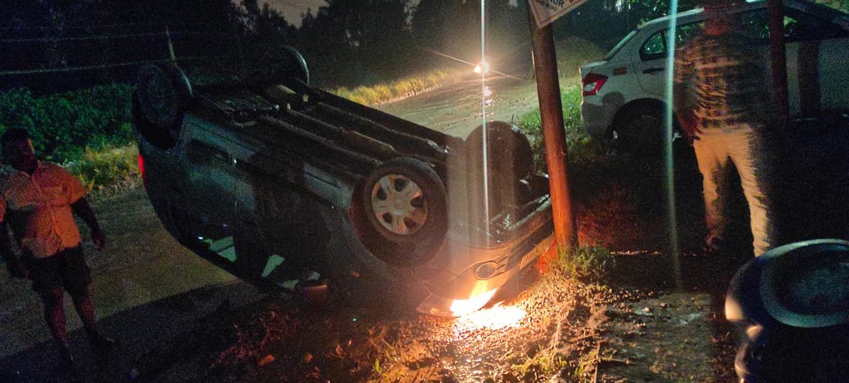 pranavrobot's tweet photo. @charliemat777 True that ,see what happened yesterday night &amp; current work which we think is due to the accident https://t.co/GYzh4XVK6k