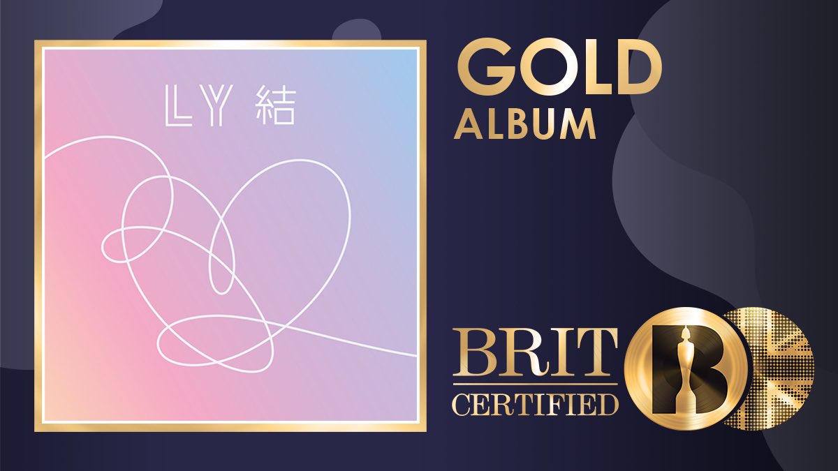 btsanalytics's tweet photo. "Map Of The Soul : Persona" has been certified Gold in the UK, their 2nd album to achieve this after "Love Yourself : Answer" 📀 https://t.co/wyjmK9QIT4