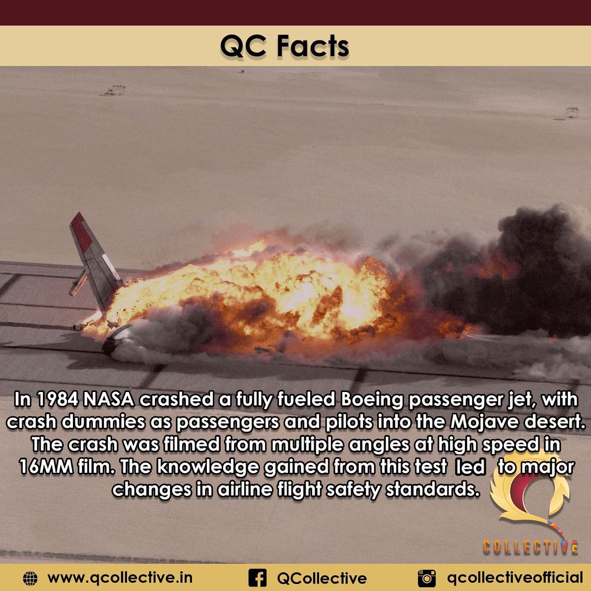 QCollective1's tweet photo. #QCFacts #QCollective #quiz #quizmasters #keralaquizzing #indiaquizzers #keralaquizzers #worldfacts #trivia #Facts #Fact  #FactDose #FactDaily #nasa #boeing #mojavedesert #flightsecurity #flight https://t.co/BsAp3WyuNe