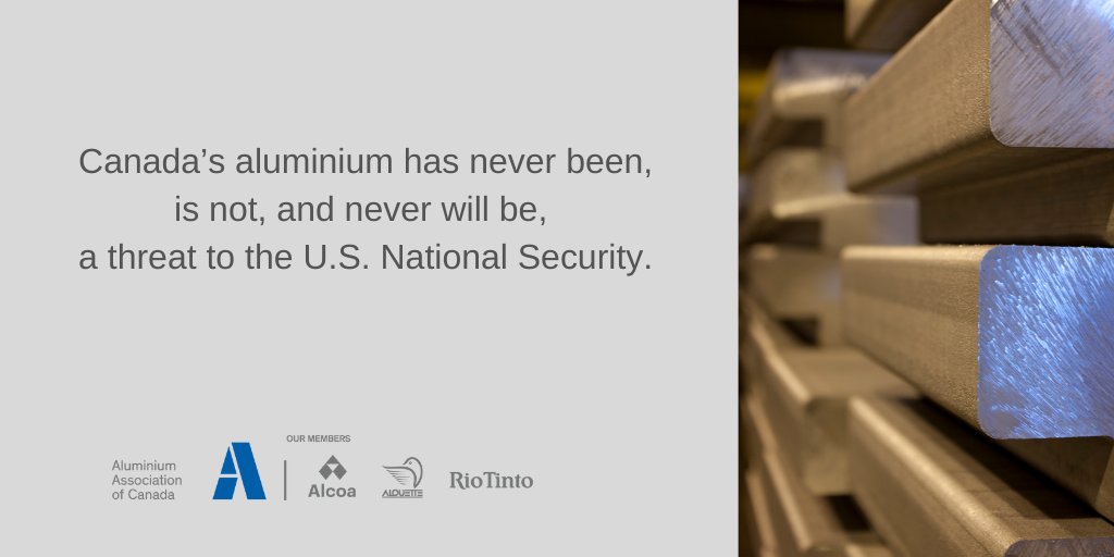 AAC_aluminium's tweet photo. Yesterday at @WITA_DC panel with @JeanSimard12 @AAC_aluminium & Tom Dobbins @AluminumNews outlined the unjustified decision from the U.S. Government to reimpose #232tariffs on Canadian #aluminium
➡ https://t.co/dguV0YE0X7 https://t.co/ulI9MFqR6x