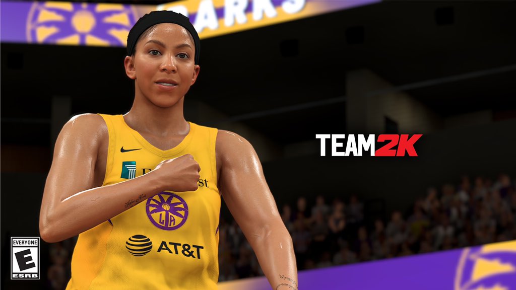 Candace_Parker's tweet photo. Running with my Sparks to celebrate #2KDay! @NBA2K Experience the WNBA in 2K21 Current Gen: https://t.co/rHa3zfXsgW #AD https://t.co/UJfGc1Z6ke