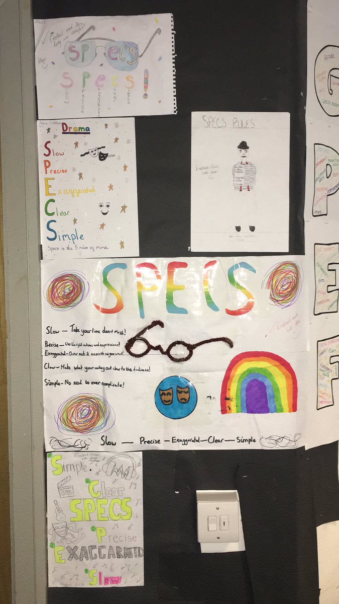 BBExpArts's tweet photo. ⭐️ Super proud of our S1’s in Drama this week for handing in such creative posters for their homework ⭐️ #DramaatBellBaxter #bedramatic #homeworkheroes #mime https://t.co/vJPU015HtR