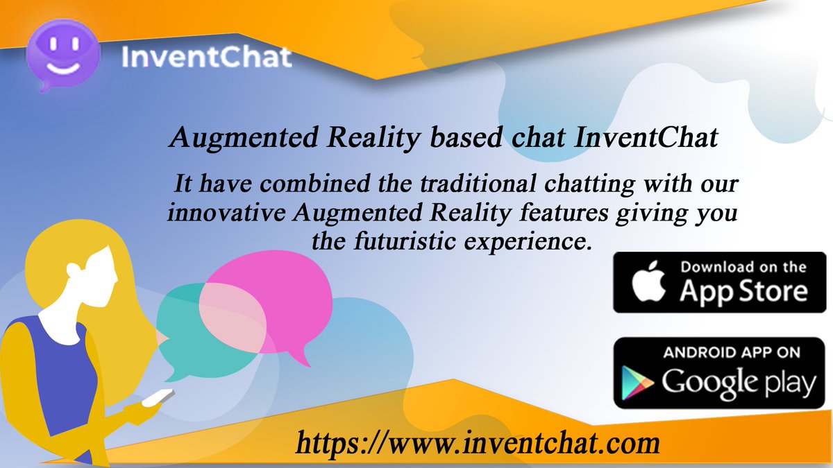 invent_chat's tweet photo. Augmented Reality based Chat InventChat
It have combined the traditional chatting with our innovative Augmented Reality features giving you the futuristic experience. 
Downlaod Now
Visit: https://t.co/eyAp6u8rIx
#inventchat #message #connected #AugmentedReality #mobileapp https://t.co/F8ZPGt5yHR