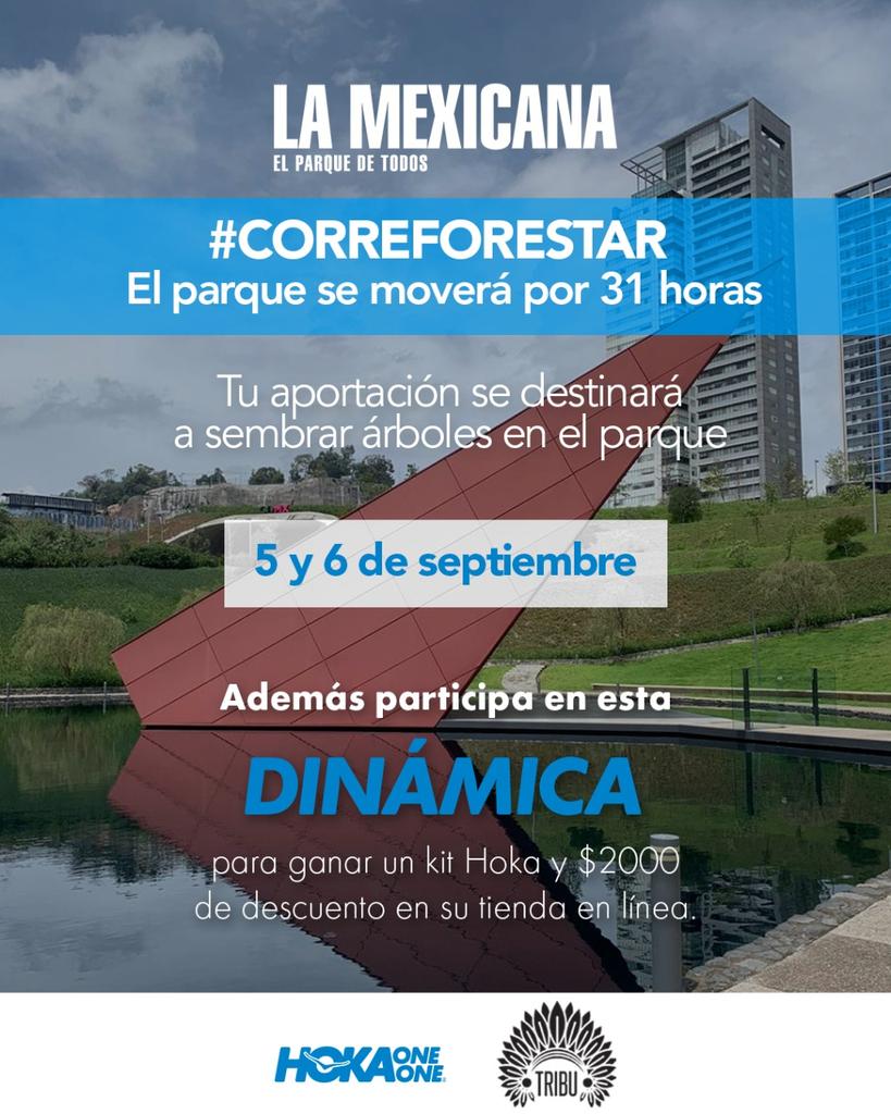 calbert57's tweet image. Chequen la página en Instagram de @triburunning y de @parquelamexicanaoficial para información sobre #correforestar Felicidades @mexicanaparque !