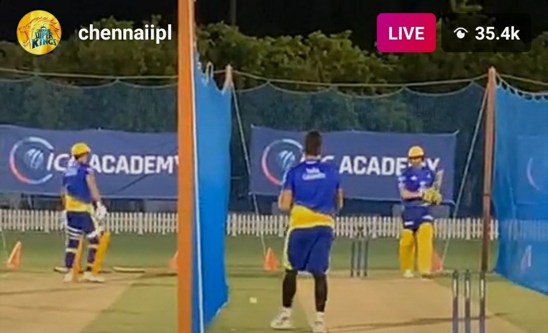CSKFansClubOffl's tweet photo. MSD &amp; Watto in the Nets !!🦁🔥

#IPL2020 #ipl2020schedule 

#WhistlePodu | @ChennaiIPL https://t.co/M5k76cIhF7