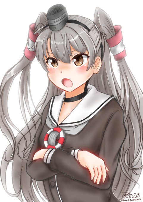 あまつんつん。

#艦これ版深夜の真剣お絵描き60分一本勝負
#艦これ版真剣お絵描き60分一本勝負_20200904 
#艦これ #天津風 