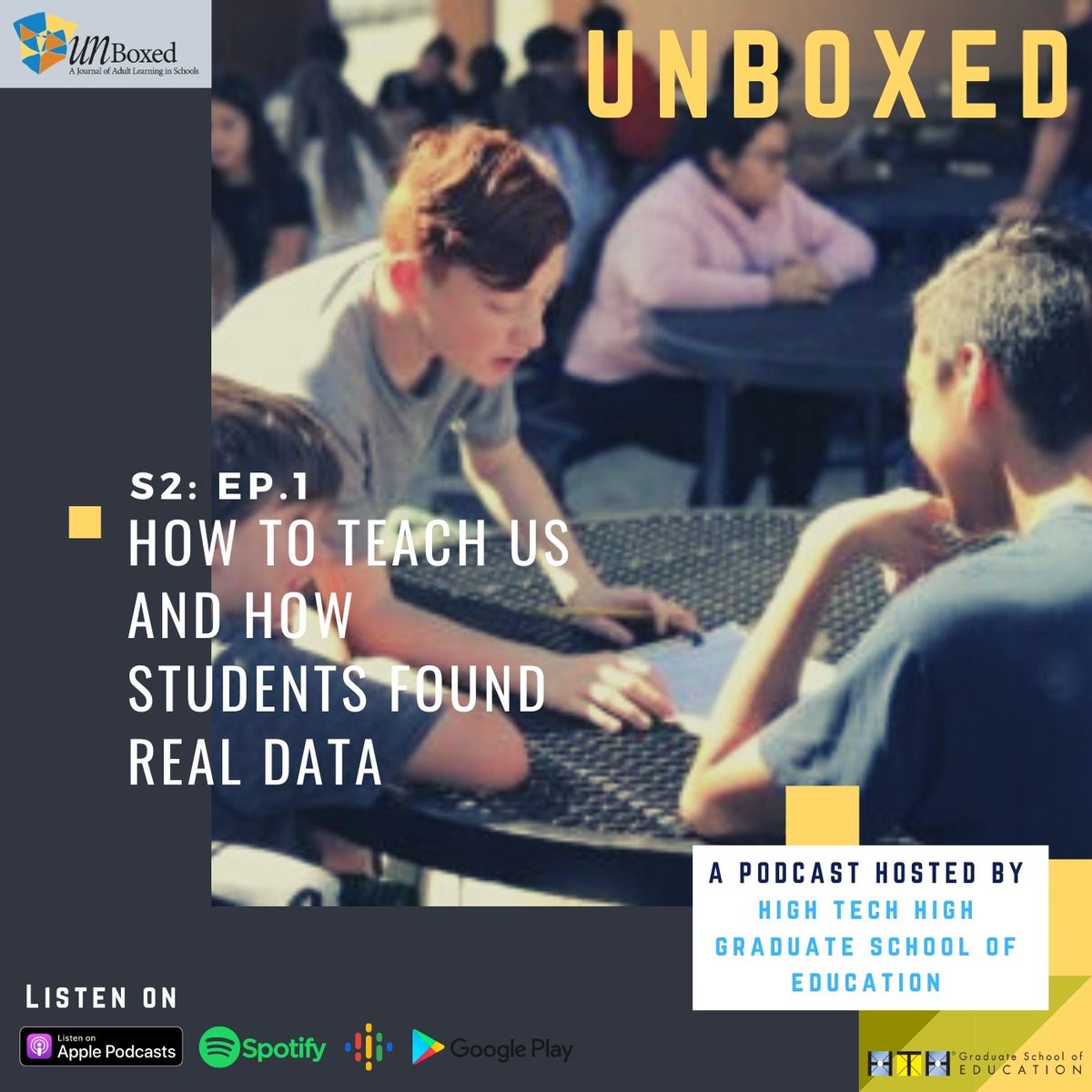 "But I think we should have a say in what we want. And I mean, it’s our education, right?"

6th graders at High Tech Middle North County share how they learn best in their new book. Check out the latest #HTHUnboxedPodcast!

LISTEN: hthunboxed.org/how-to-teach-u…