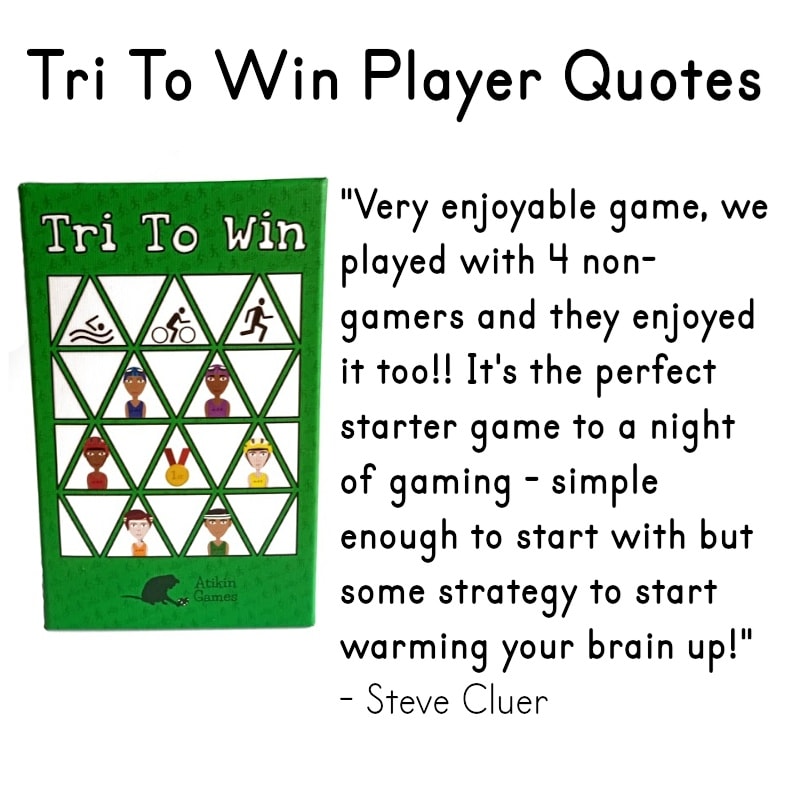 AtikinGames's tweet photo. With all these copies of Tri To Win out in the world I have a whole bunch of new player quotes to share π
Find out how to get your own copy at https://t.co/IH4CGur2CO
#boardgame #triathlon #cardgame #buy #FridayFeeling #players #boardgames #tritowin #quote #FamilyFunTime https://t.co/2B22o2P5ga