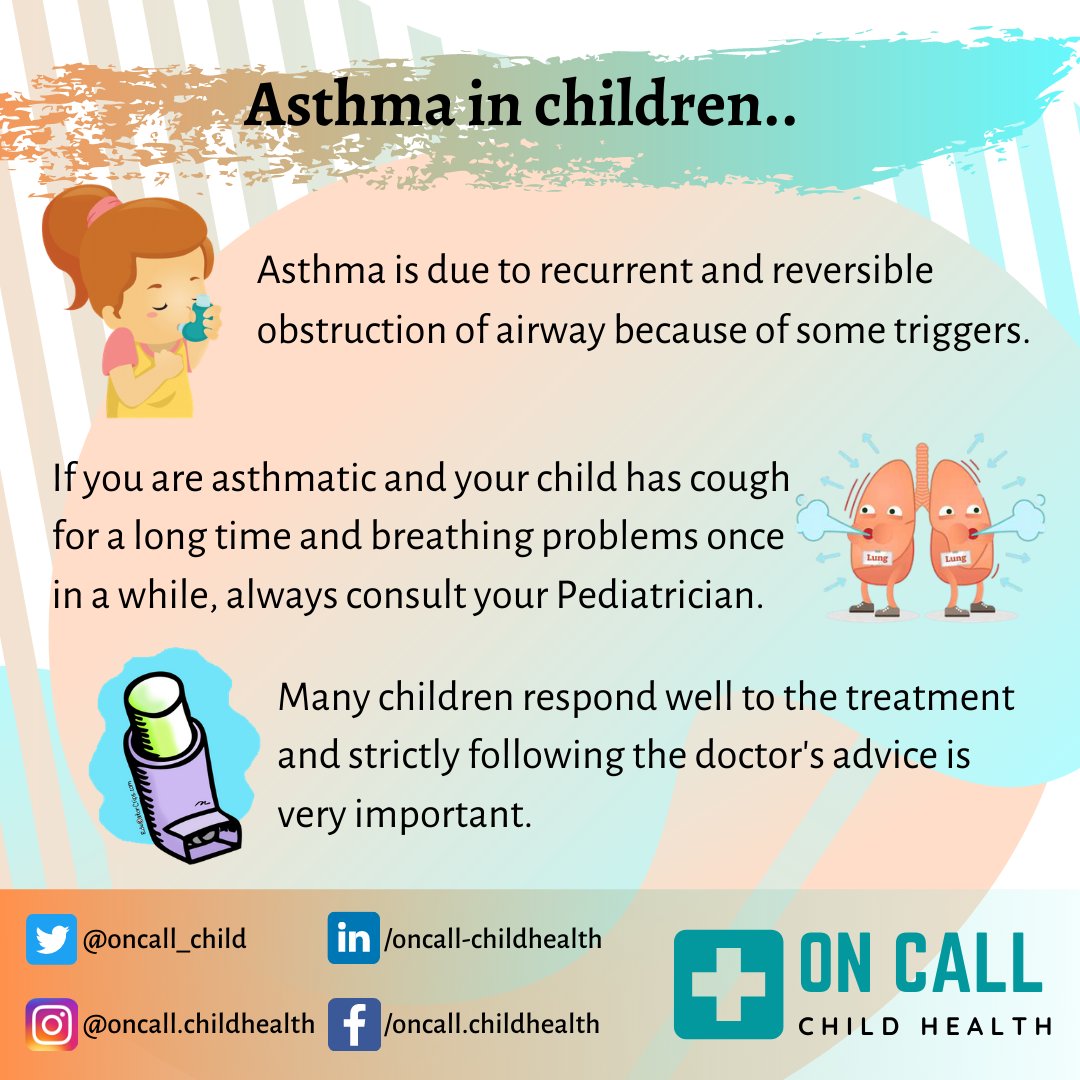 oncall_child's tweet photo. Asthma in children..!
.
#oncall #childhealth #awareness #health #asthma #parenteducation #pediatrician https://t.co/xZtnRNIbuv