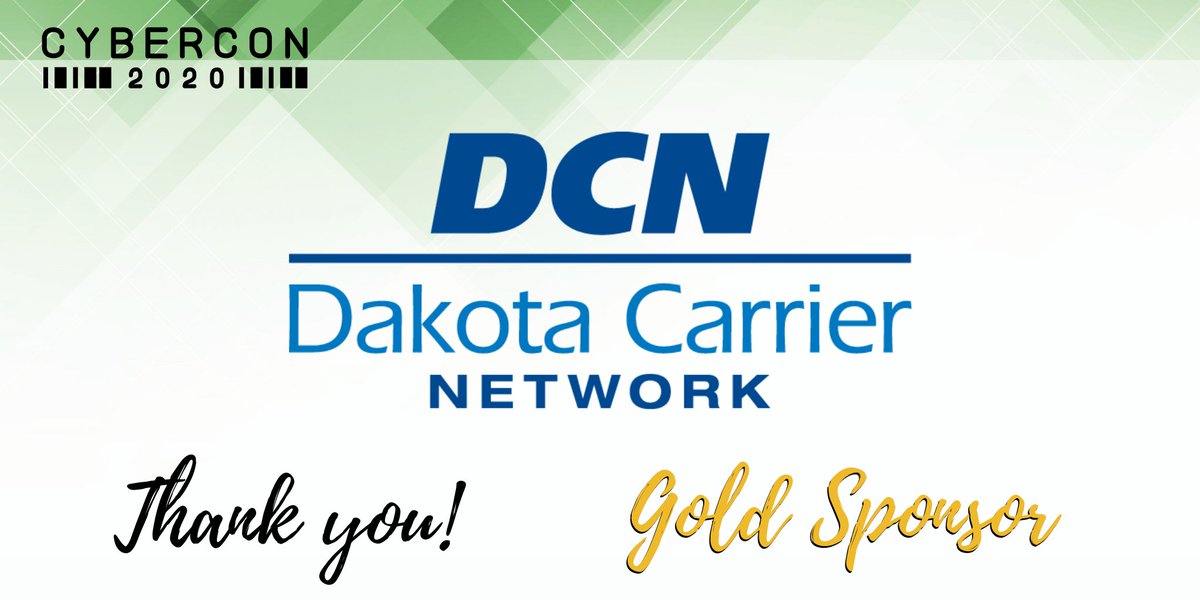 Thank you <a href="/DCN_ND/">DCN</a> for sponsoring CyberCon 2020! We appreciate your support for the third year! #cyberconbsc20 <a href="/cyberconference/">#CPHCCA</a> #dackotacarriernetwork