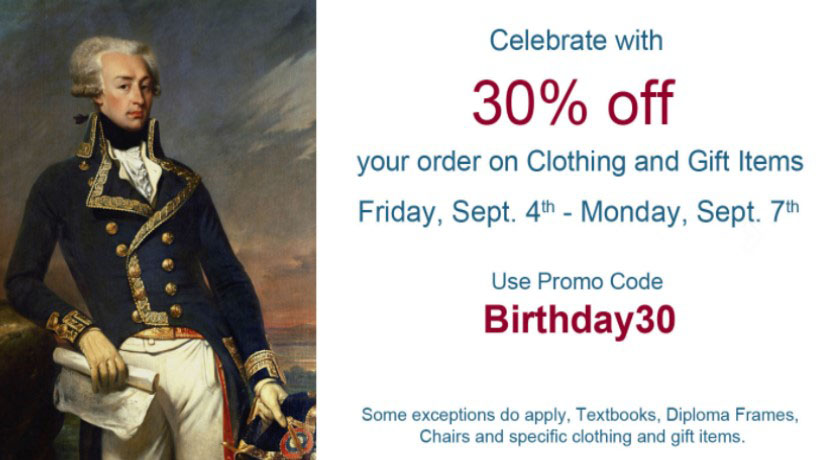 LafColStore's tweet image. Happy Birthday Marquis de Lafayette! @LafCol #marquisdelafayette #lafayettecollege