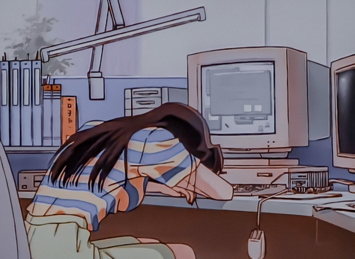 90's anime aesthetics.