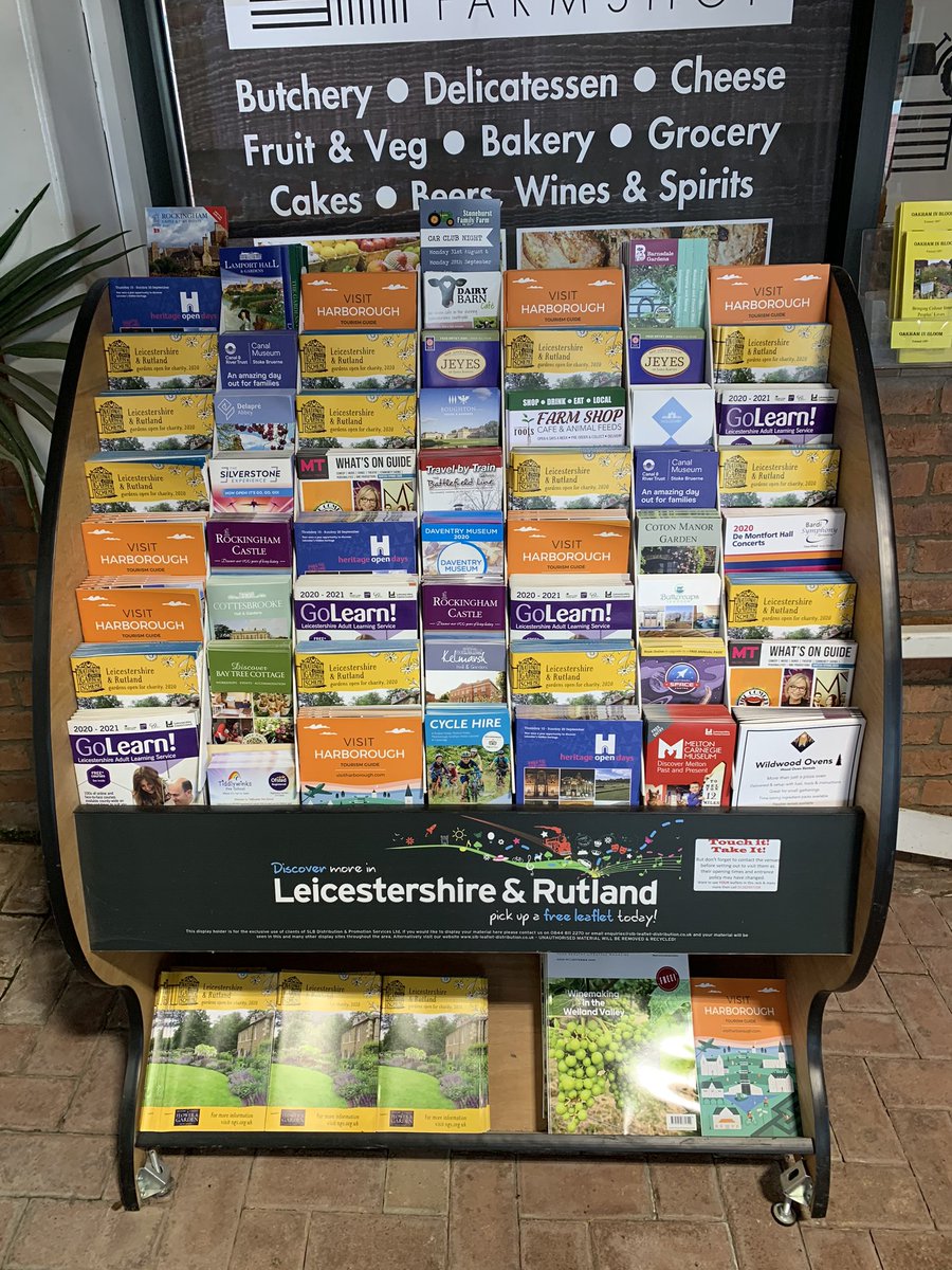 SLBDIST's tweet photo. If anyone is visiting @GatesNurseries over the next week then donโt forget to pick up @heritageopenday @LeicsNGS #GoLearn @HarboroughVisit @spacecentre @Lamport_Hall @HoldenbyHouse #Battlefieldline @barnsdalegarden @RutlandCycling #CotonManorGardens as they are open #callahead https://t.co/HR7nxgumtE