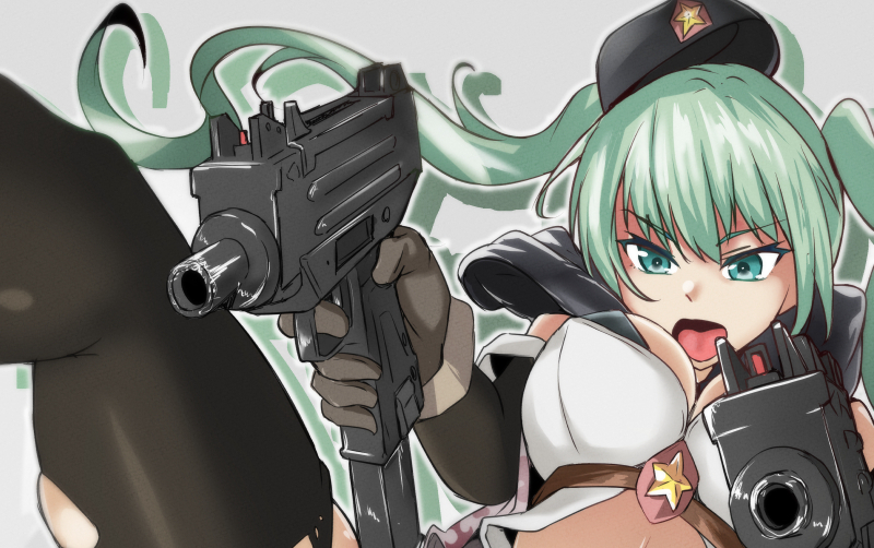 「010
MicroUzi
#ドールズフロントライン #ドルフロ #少女前線 #M」|ミナミくんちゃん＠23年は頑張るのイラスト