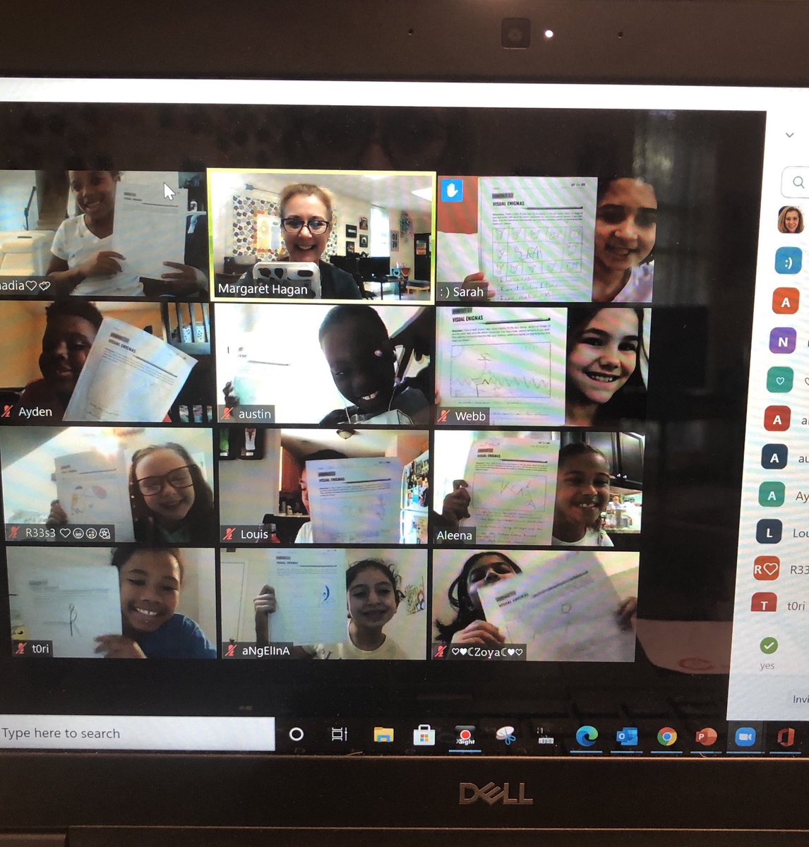 MegChar's tweet photo. 4th 🎯 created visual enigmas of their names to represent themselves, named their new class pet, and completed a Nearpod activity for “The Fourteenth Goldfish” @bakerelembears @CobbAlp #lovetothinkhere #learngrowlead https://t.co/yozdm50SWa