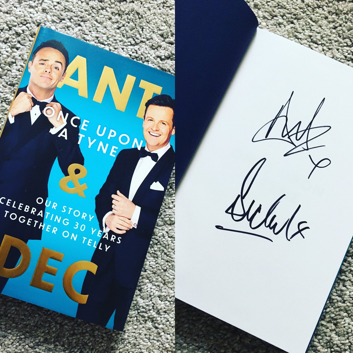 zarakng's tweet photo. Can’t wait to read @antanddec #onceuponatyne https://t.co/xelgXESReo