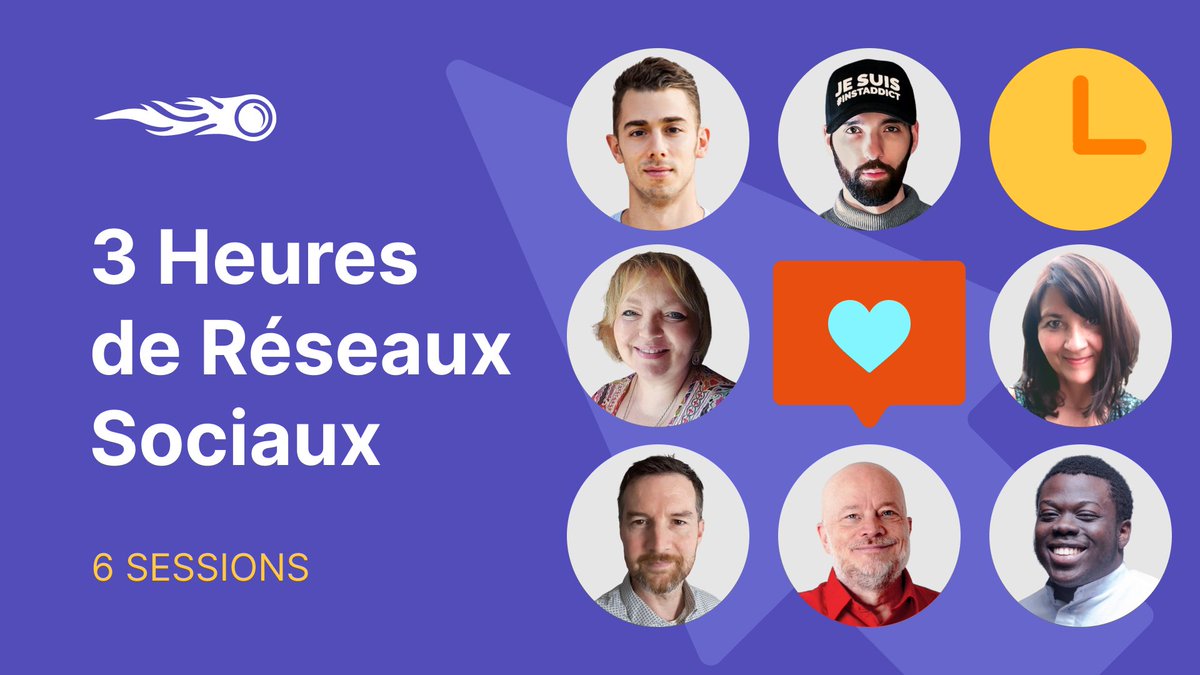 Olivier Amici (@amici_oli) on Twitter photo 3 heures de réseaux sociaux | 6 sessions consécutives
Très content d'organiser cet événement en compagnie de <a href="/jasonmbarnard/">𝄢 Jason Barnard 🇺🇦</a> <a href="/daniloduchesnes/">Danilo Mura Duchesnes</a> <a href="/SophieTurpaud/">Sophie Turpaud-Amalvy</a> <a href="/StefanieFiori/">Stefanie Fiori 🌞 Linkedin & Réseaux sociaux</a> <a href="/AnthonyRochand/">Anthony Rochand</a> <a href="/WilliamAngora/">William Angora</a> 🤩
RDV le 30 septembre de 14h à 17h 🇫🇷
Inscription : fr.semrush.com/webinars/3-heu… 3 heures de réseaux sociaux | 6 sessions consécutives
Très content d'organiser cet événement en compagnie de <a href="/jasonmbarnard/">𝄢 Jason Barnard 🇺🇦</a> <a href="/daniloduchesnes/">Danilo Mura Duchesnes</a> <a href="/SophieTurpaud/">Sophie Turpaud-Amalvy</a> <a href="/StefanieFiori/">Stefanie Fiori 🌞 Linkedin & Réseaux sociaux</a> <a href="/AnthonyRochand/">Anthony Rochand</a> <a href="/WilliamAngora/">William Angora</a> 🤩
RDV le 30 septembre de 14h à 17h 🇫🇷
Inscription : fr.semrush.com/webinars/3-heu…
