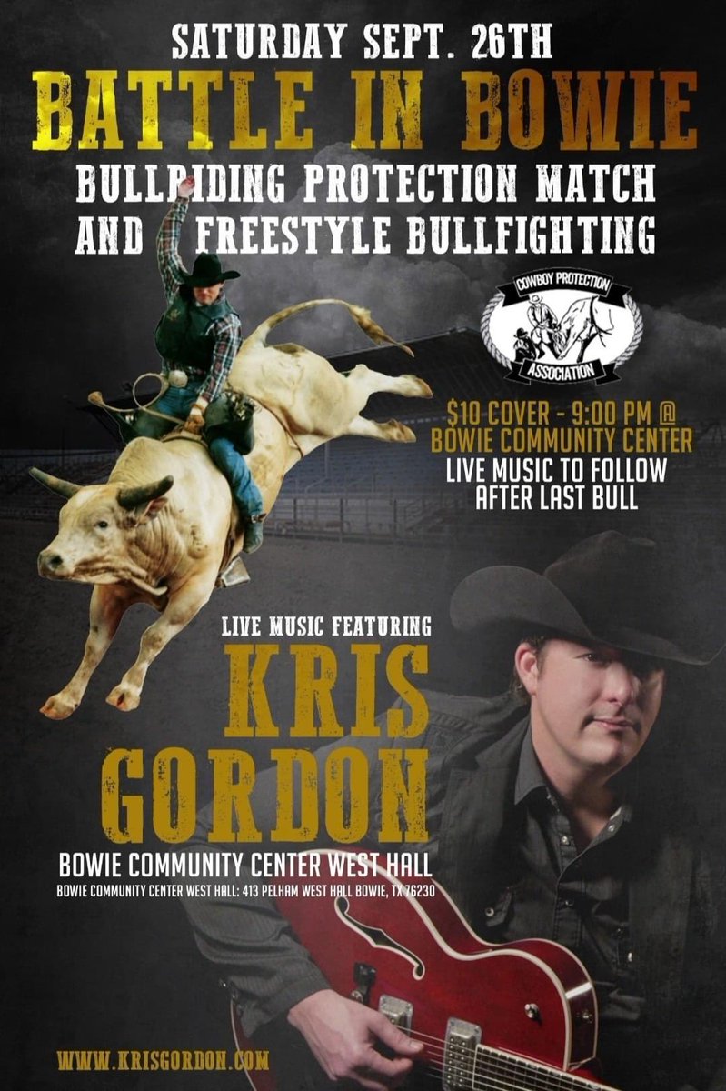 CowboyProtecti1's tweet photo. #BattleinBowie @KrisGordonMusic #Bullfights https://t.co/43FuSBbBvc