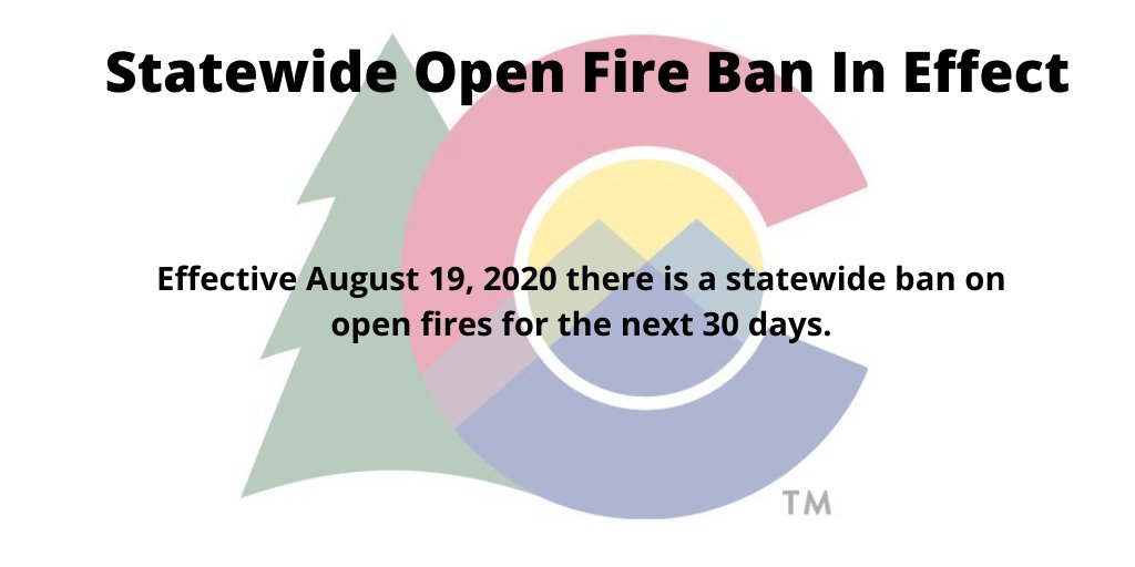 fire_grizzly's tweet photo. With hot, dry conditions forecast through the holiday weekend, we just want to remind folks that a statewide fire ban prohibiting campfires and fireworks remains in effect for all of Colorado.

#GrizzlyCreekFire #ItOnlyTakesOneSpark https://t.co/xQd5m5ztJp