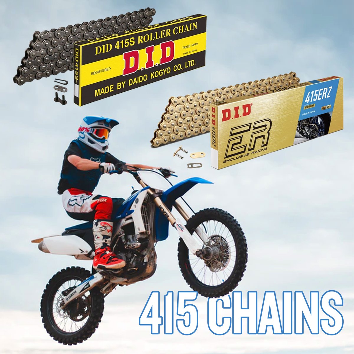 UrbanMotoDist's tweet photo. Check out our range of 415 Chains at Chains &amp; Sprockets! ⛓ Race teams from all over the world rely on D.I.D technology to power their machines - including Valentino Rossi. 🏍 Check out the collection here 👉 https://t.co/lCiUSgK9QI #motorcyclelife #motorbikelife #valentinorossi https://t.co/CdVlfwpB2A