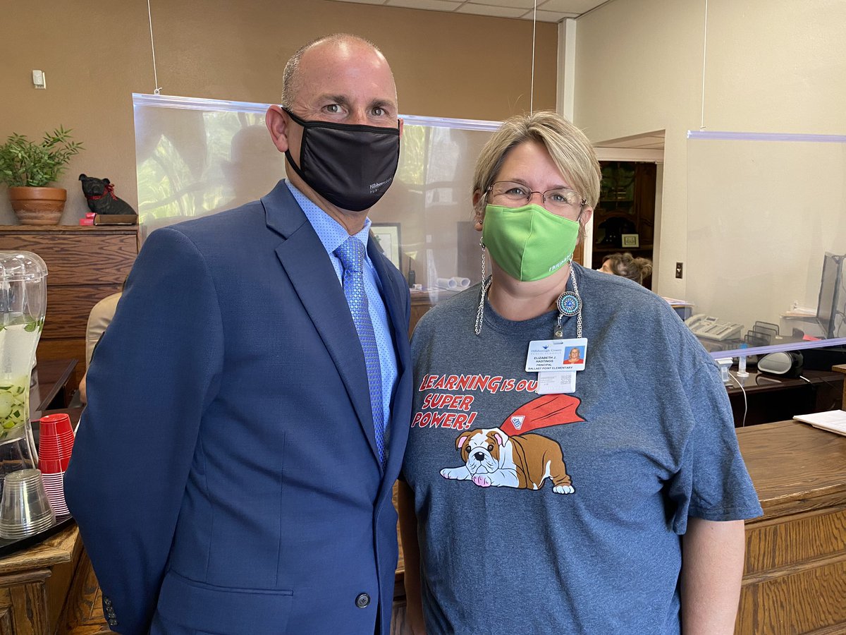 I saw infectious enthusiasm throughout <a href="/Ballast_Pt_Elem/">Ballast Point Elem</a> today. Students were engaged and connected to the learning process in every single classroom I observed. Thank you for a great visit!