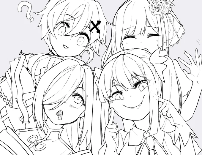 #めあArt 
#こよりのおたより 
#のえArt
#夜宵展
神 楽 組 