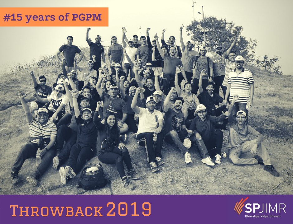 PGPM_SPJIMR's tweet photo. Here are some throwback pictures of PGPM co'2019 capturing a few special moments of their MBA journey. We hope to see you all tomorrow for the #15yearsofpgpm celebrations from 6PM to 7PM. If you haven’t registered yet, please do so now by hitting this link https://t.co/OvelJXG3ir https://t.co/mzKz8Xb7Te