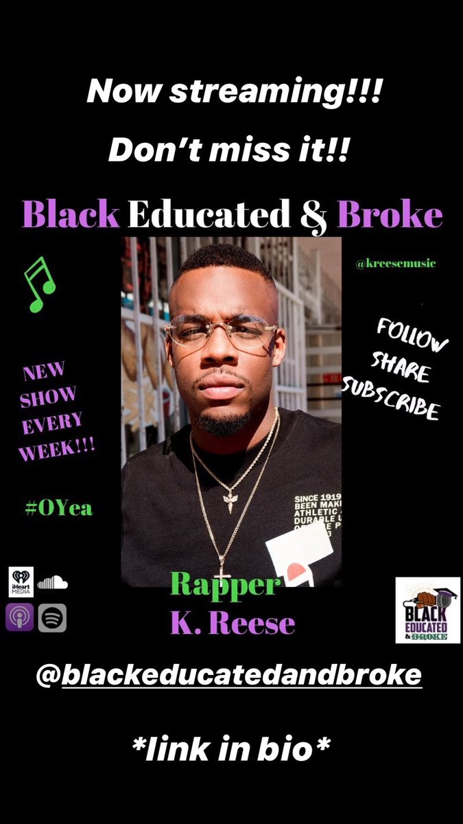 kreesemusic's tweet photo. Streaming now on all social media platforms!!! 🔥🔥🔥 #kreesemusic https://t.co/lO1VVbblUW