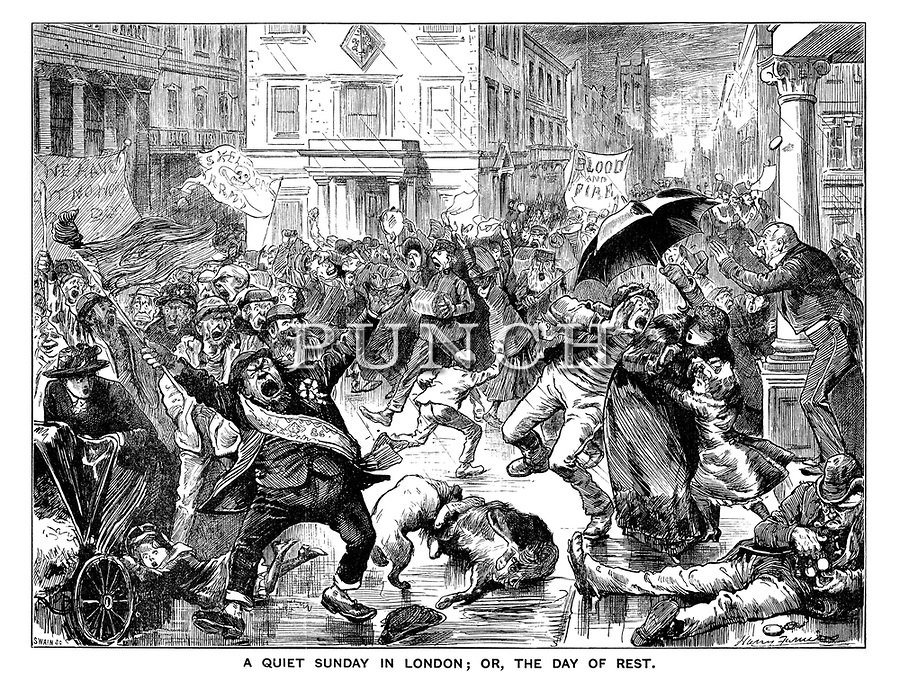 In 1881 in Weston-Super-Mare the Salvation Army’s opponents took on a new identity, calling themselves “The Skeleton Army” (and other groups quickly adopted the moniker in protests in other towns). 7/