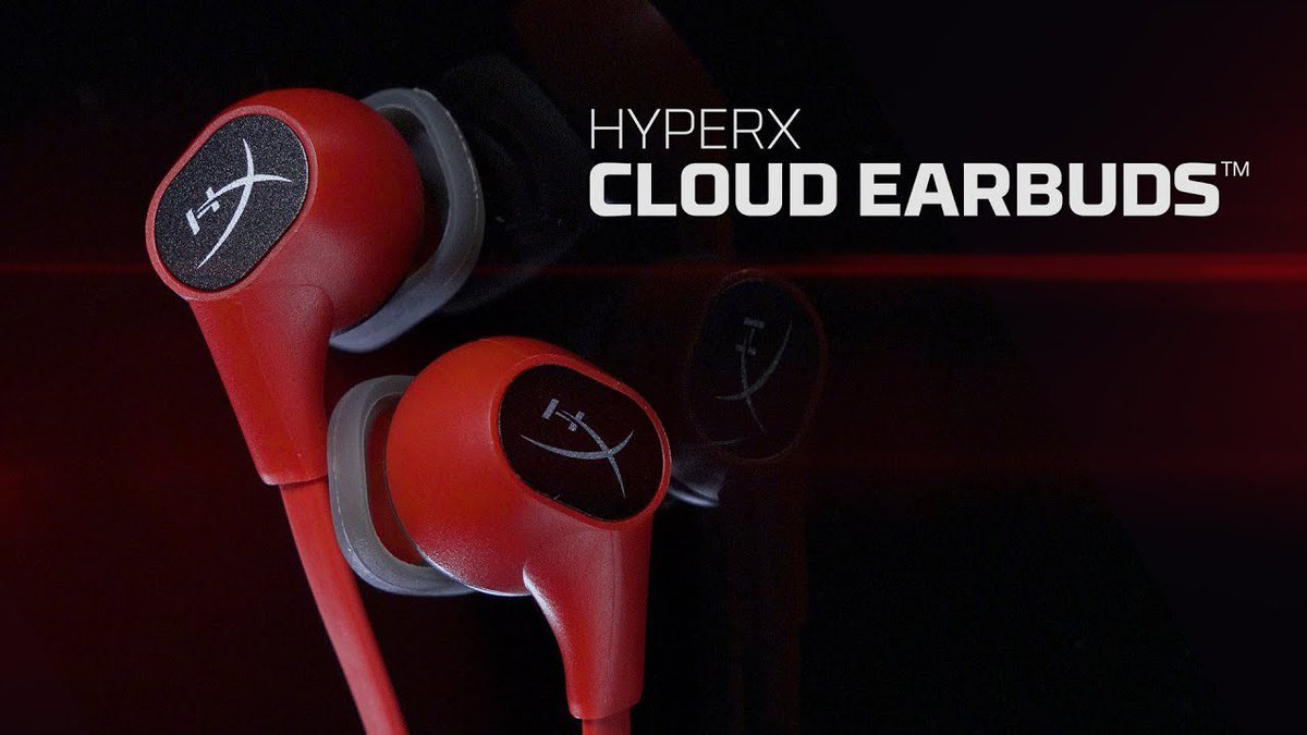 GGameit's tweet photo. | • HyperX Cloud Gaming Earbuds 

سماعة قيمنق مريحة للاذن وفيها مايك 🎙، اذا تتعب اذانك السماعة العادية ننصحك بهالمنتج 👌 https://t.co/cv24jlKXT3