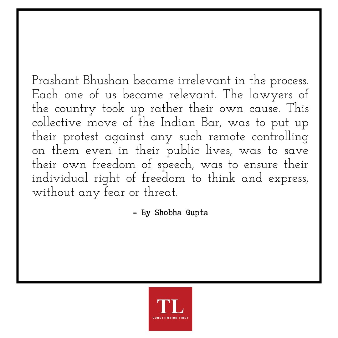 TheLeaflet_in's tweet photo. Silverline of the Contempt Case against Prashant Bhushan
#TheLeaflet #ConstitutionFirst
Read more #LinkinBio
#PrashantBhushan #ContemptCase #PrashantBhushanContemptCase #SupremeCourtContempt #IndianBarAssociation #FreedomofSpeech #FreedomofExpression https://t.co/7JmGZkMDF8
