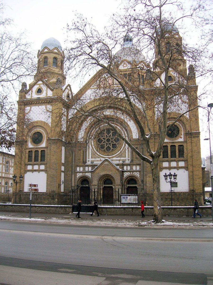 The Novi Sad Synagogue was built in 1909 in Novi Sad, Serbia.It was built by Hungarian Neolog Jews and was designed in the Hungarian Secession.