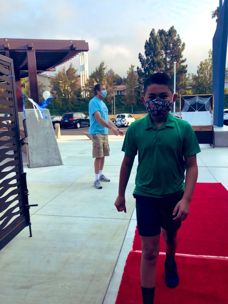 6th grade picture day!  8:30-12:30. Welcoming our new students as they step on campus for the first time today.