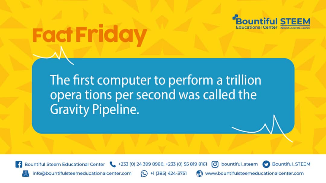 Bountiful_STEEM's tweet photo. On today's episode of fun fact friday>>>>>✨
.
.
.
#historyofcomputers #factfriday #fridaymood #fridayvibes #fridayfeeling #fridayfavorites #fridaythoughts #fridayfeels https://t.co/cuk16XxKCL