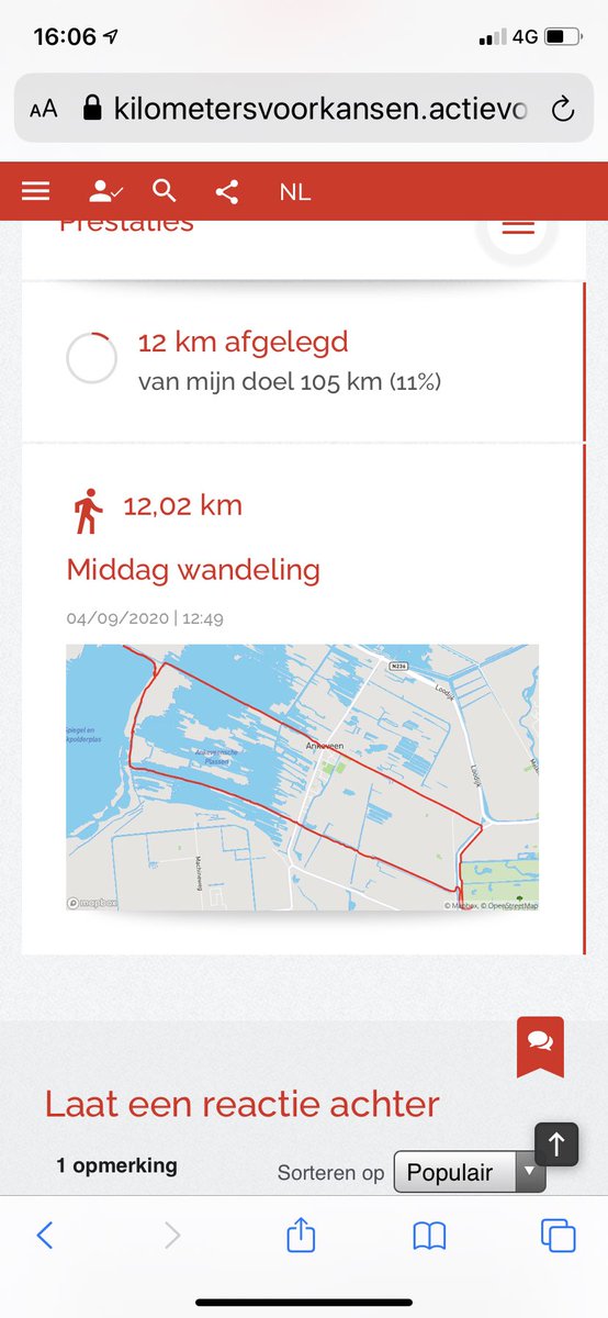 De aftrap is gemaakt 😀! #kansenvoorkilometers …etersvoorkansen.actievoorrodekruis.nl/actie/floor-sc…