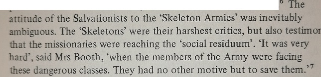 For a while, the Salvation Army found this quite flattering. (I guess having someone bother to dress up as a skeleton and rip off your songs does suggest you are having an impact of some sort…) 13/