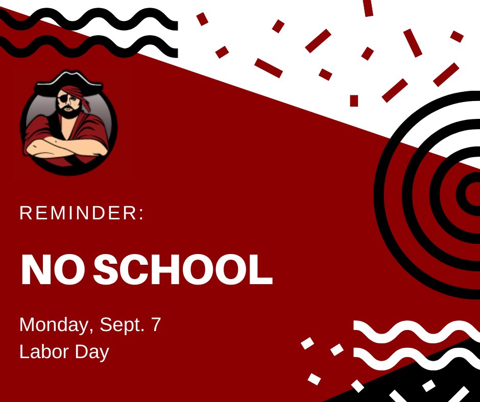 bransonschools's tweet photo. Who’s excited for the long weekend?? 🙌🏻 
Remember, there is no school Monday, Sept. 7 for Labor Day! Everyone stay safe and enjoy your day off! https://t.co/omvbArqgIH