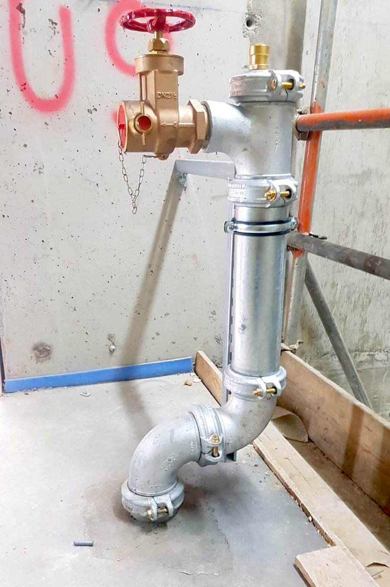 GreenLightElec's tweet photo. Installation of the new dry riser at The Bishops Avenue project of luxury apartments, progress going well we're getting towards the end 💪 https://t.co/iOz6734X1Y