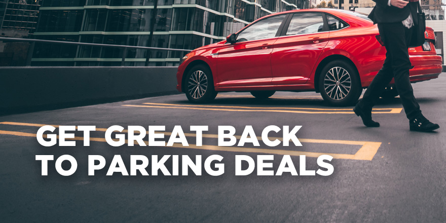 When it’s time to bust out those new shoes &amp; spiral-bounds, don’t forget about great all-day back to parking rates when you book a space in advance with ParkWhiz.
