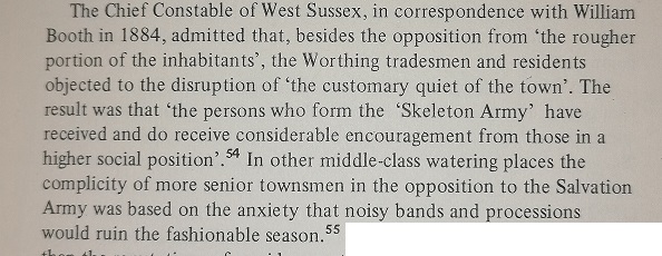 The fact that the Salvationists were also getting the blame highlights one crucial feature: that in many cases public and official sympathy was largely on the side of the Skeletons. 17/