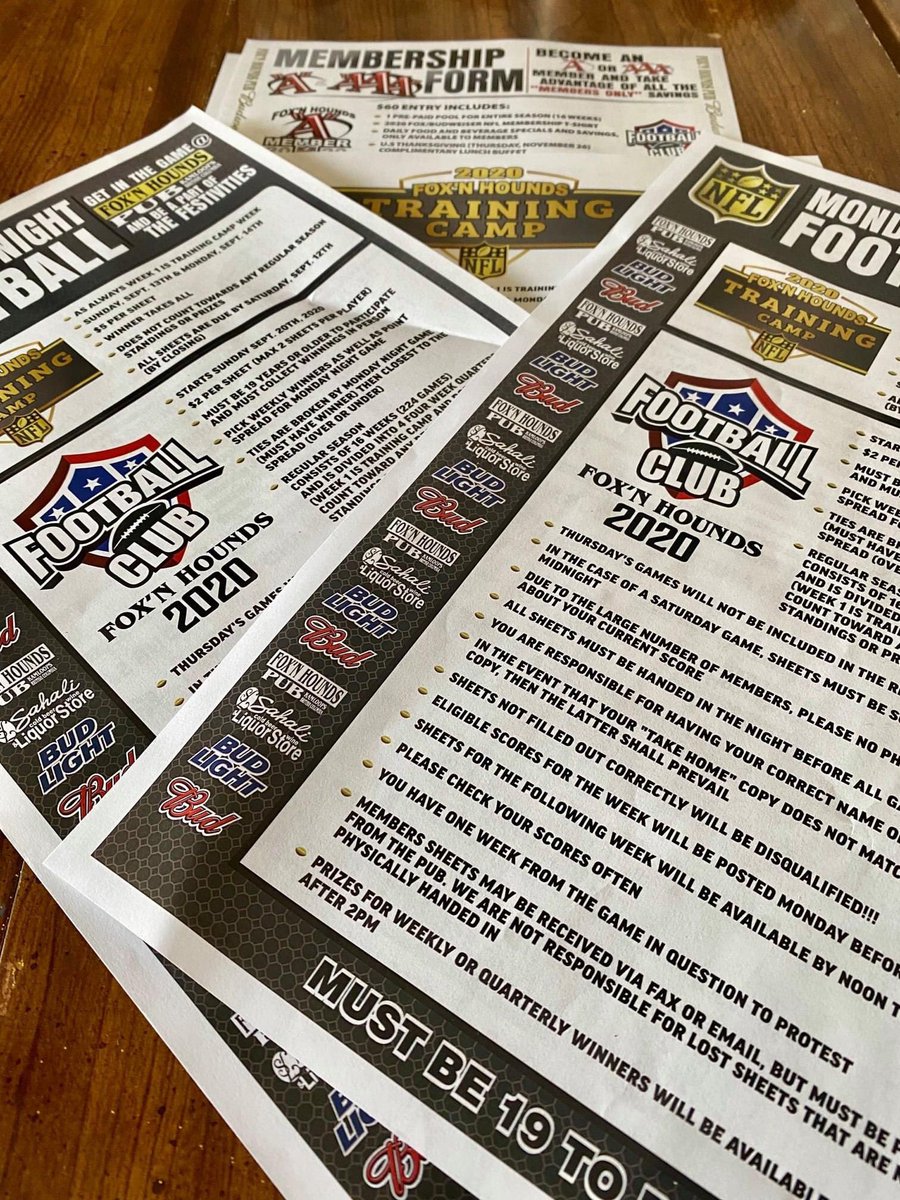 foxnhoundspub's tweet photo. Football fans the day we've all been waiting for!! Our memberships are now available to purchase! Membership has its perks as we've introduced specials 7 days a week! https://t.co/i78YimYdDm