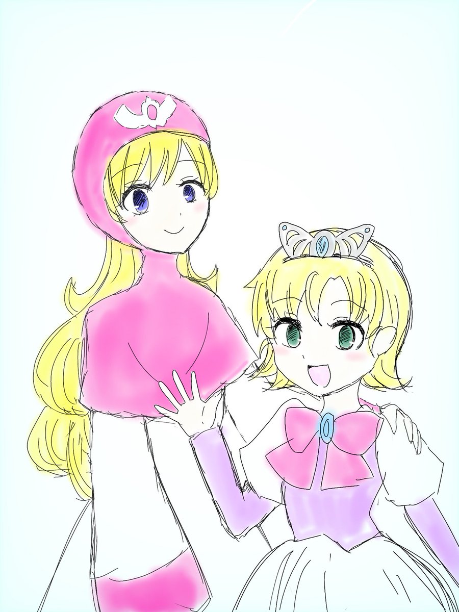 ロトっ子プリンセス ムーンちゃんとサマル妹ちゃんの組み合わせかわいいな と 28のイラスト