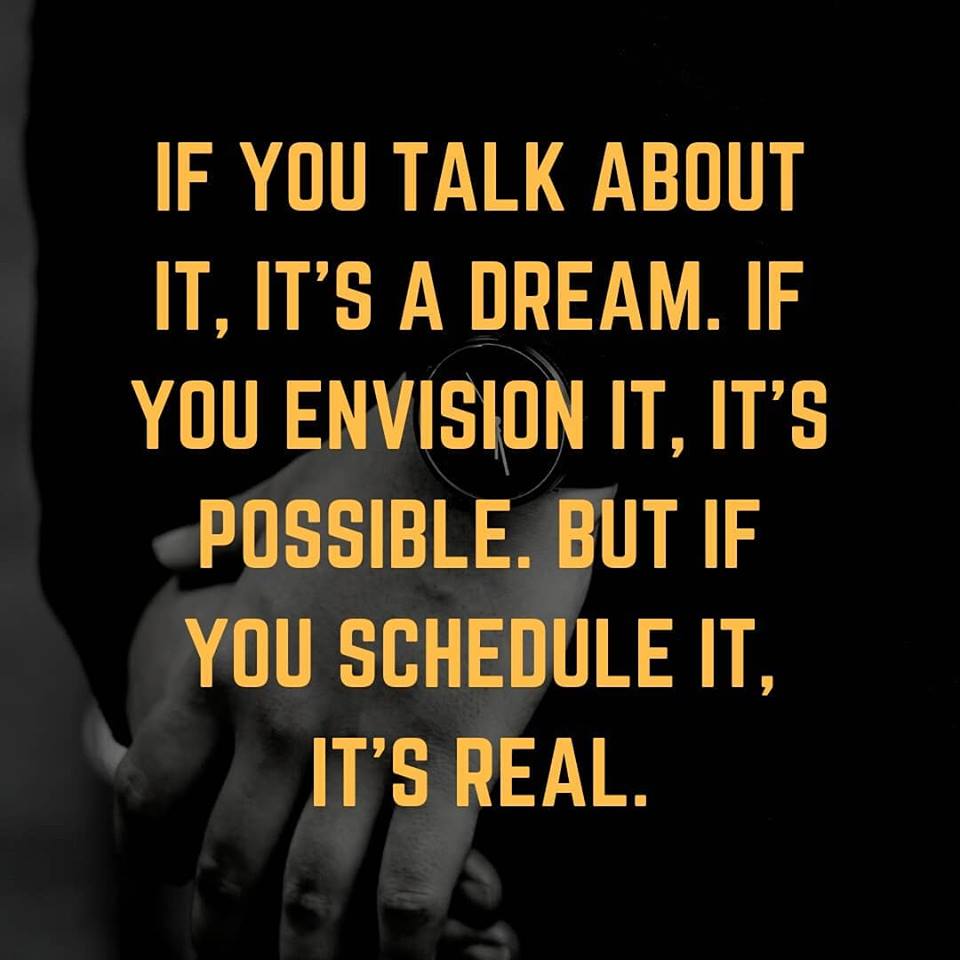 Hatfield_Plan's tweet photo. "If you talk about it, it's a dream. If you envision it, it's possible. But if you schedule it. It's real."
Schedule it today!
#YourPlanYourWay #Take Action #ScheduleIt #YourDreams #YourGoals https://t.co/ez01cKm2MF