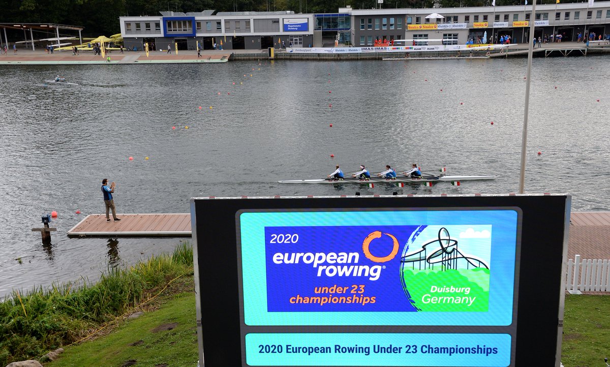 WorldRowing's tweet photo. We are looking forward to some exciting racing tomorrow ! Make sure to tune in at 9.00 AM CET for the live coverage of the European U23 Championships on https://t.co/GVPugAqpYv.
#ERU23Champs, #duisburg2020 #europeanrowing

📸 Detlev Seyb https://t.co/560xFqg5jH