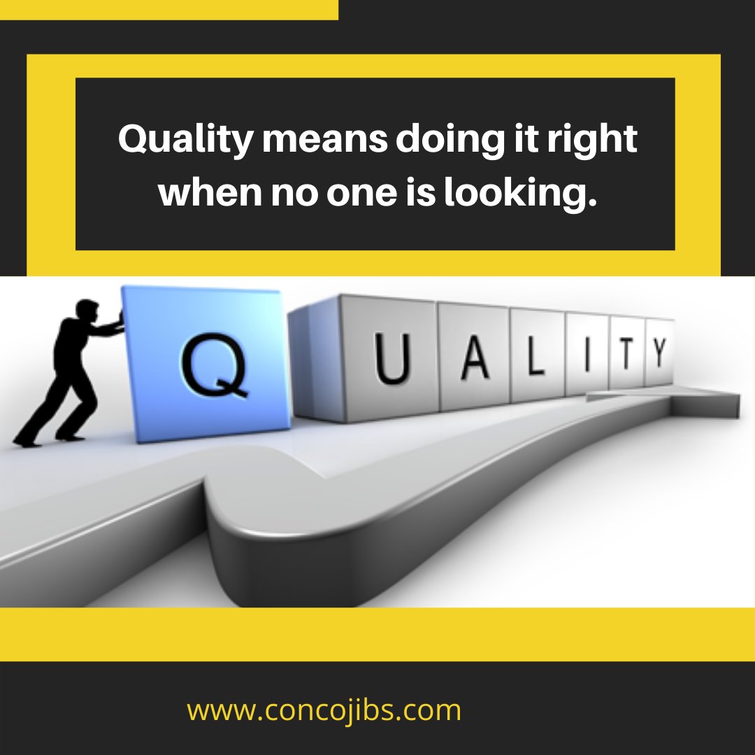 'Quality means doing it right when no one is looking.'

#quote #inspiration #safety #lifters #materialhandling #materialhandlingsystems #materialhandlingequiment #materialhandlingsolutions #materialhandlingindustry #ConcoJibs #USA