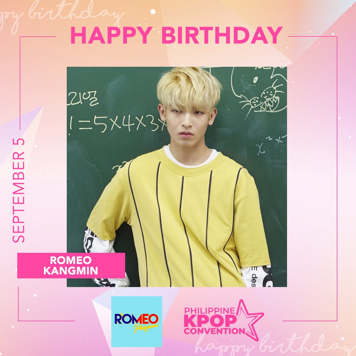 Double celebration for the visuals and gigantic baby of ROMEO!

Happy birthday to Hyunkyung &amp; Kangmin!

<a href="/romeophofficial/">로미오(ROMΞO) Philippines 🇵🇭</a>