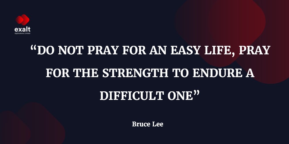 ExaltChurches's tweet photo. Pray to be a stronger person; do not ask for easier challenges
#EndureWithExalt #ExaltDaily https://t.co/u1BtKDp8fh