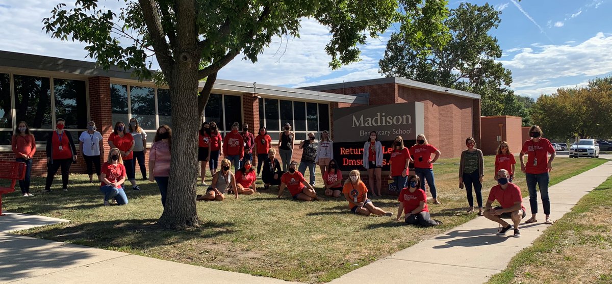 MadisonDMPS's tweet photo. Some staff are working in the building, some staff are working from home. Either way, we are very excited to welcome our students into the virtual space on Tuesday! #MadisonStrong #ProudtobeME https://t.co/Fy1c3HllQK